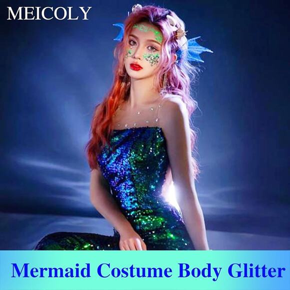 MEICOLY Chameleon Green Face Body Glitter - Picture 3 of 6